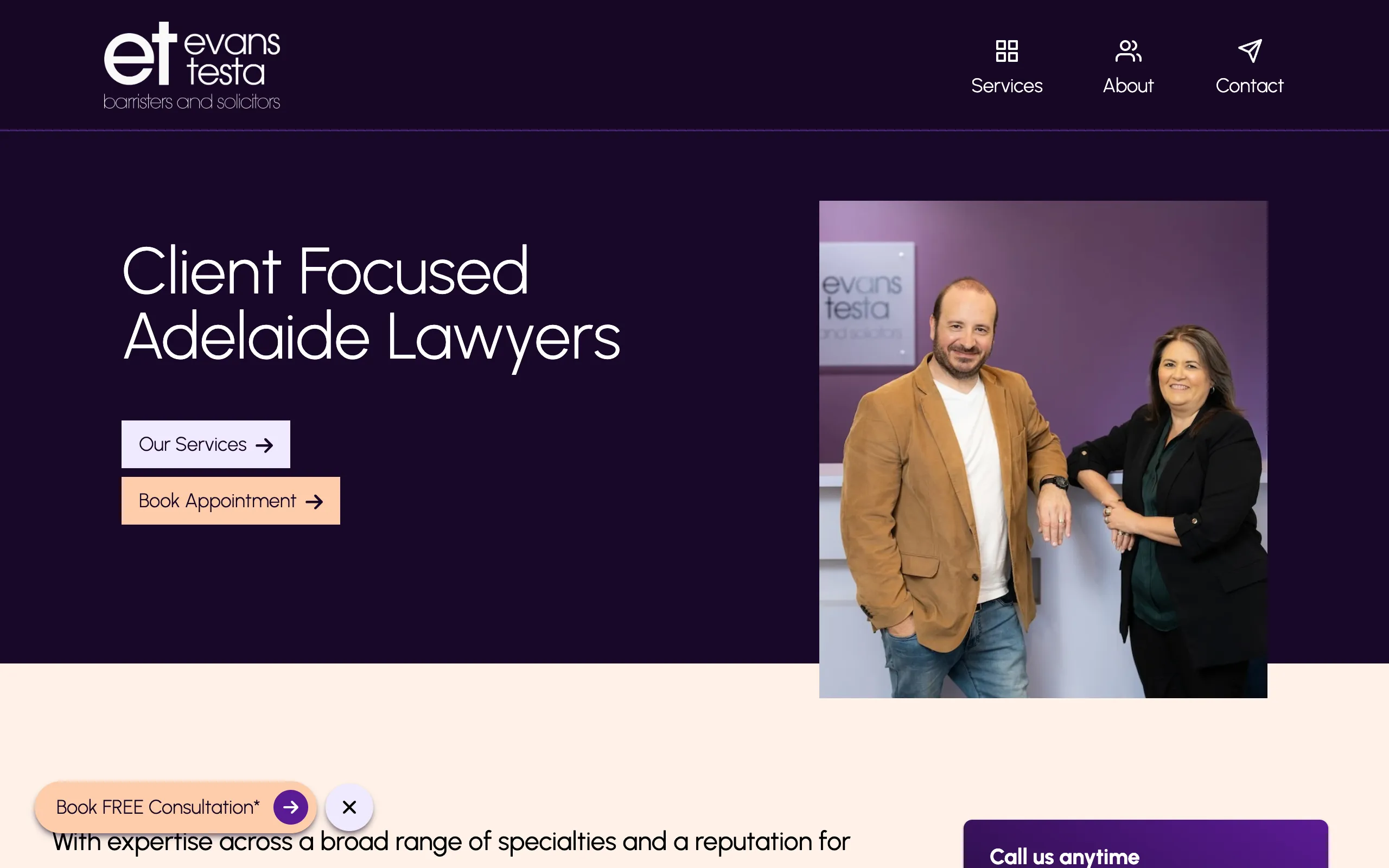 Evans Testa Barristers and Solicitors