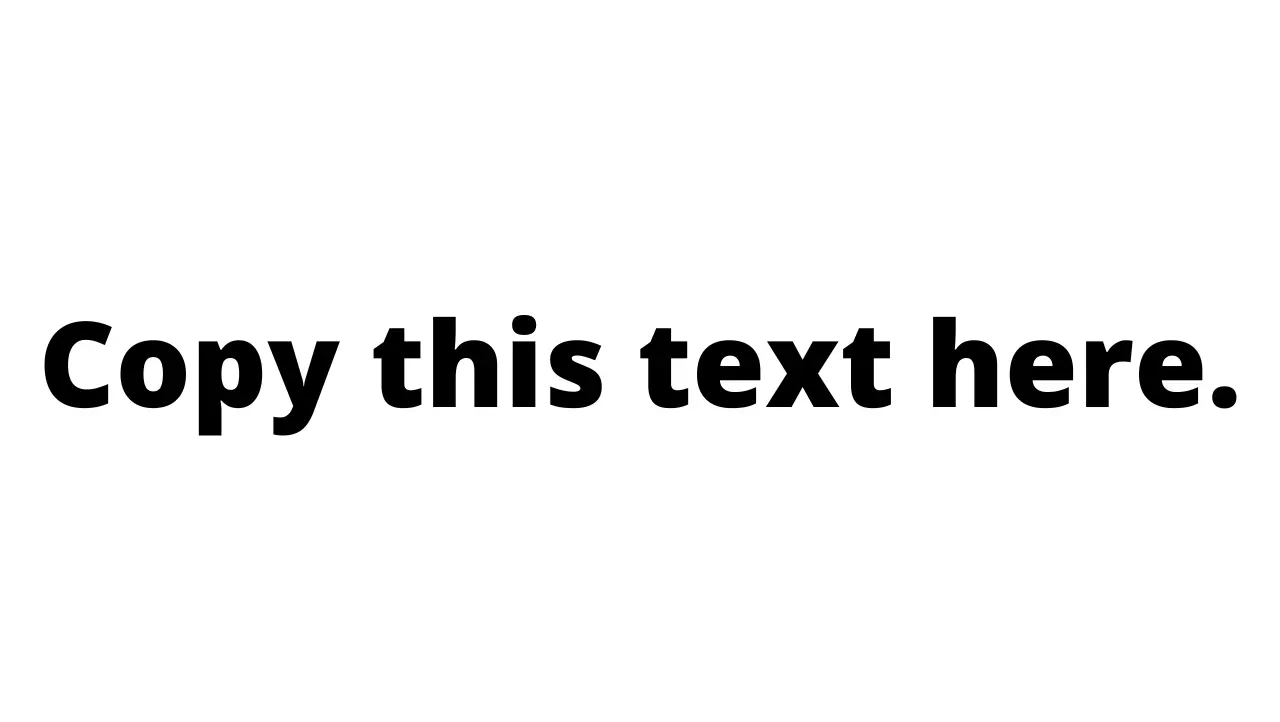 An image to show that it is almost impossible on most devices to copy text on an image.